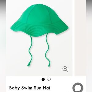 New! Hanna Andersson Swim Sun Hat Baby Toddler green Boy Girl, Waterproof.